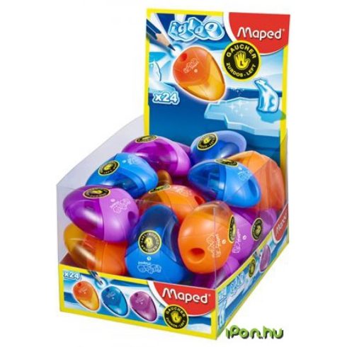 MAPED I-GLOO egylyukú tartályos hegyező balkezes 24 db/display