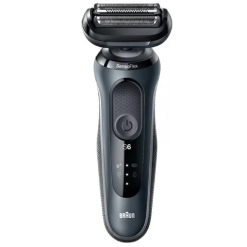 BRAUN Series 6 61-N1000S Wet&Dry Elektromos borotva utazótokkal szürke