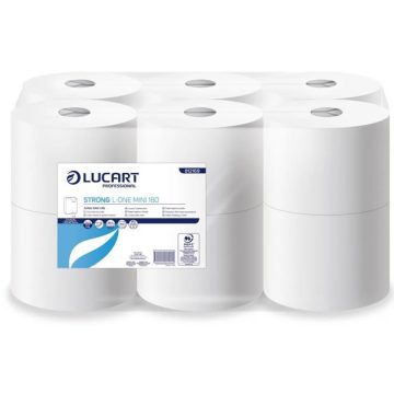   LUCART Strong L-One mini 180 Toalettpapír 2 rétegű 12 tekercses hófehér