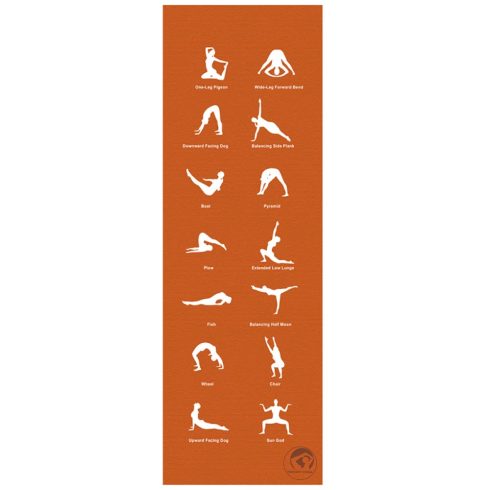 TRENDY SPORT 204600415 Home Jógaszőnyeg 180x60x0.5 cm narancssárga