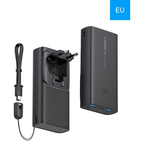 VEGER ACE100 Powerbank 10000mAh 20W fekete