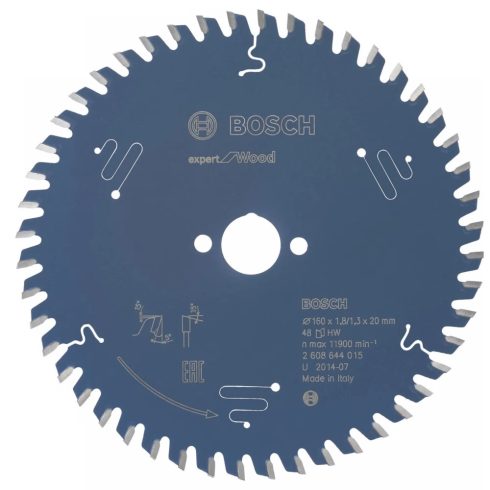 BOSCH Körfűrészlap Expert for Wood 160x20 48Z