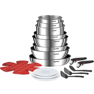 TEFAL L897SK04 Serpenyő szett 20 részes nemesacél