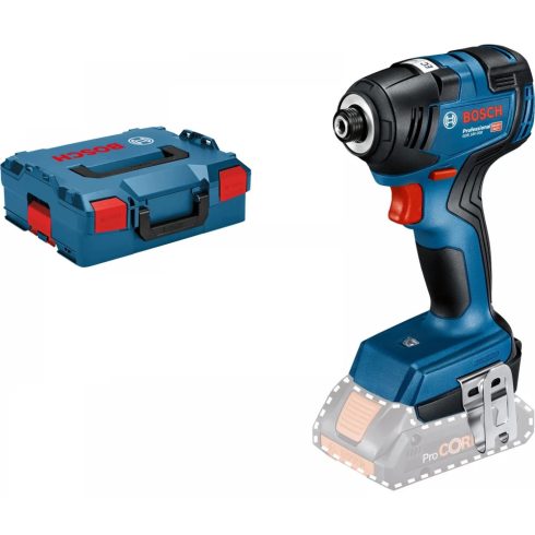 BOSCH GDR 18V-200 Professional Akkus ütvefúró-csavarozógép + L-BOXX 136 - akku és töltő nélkül