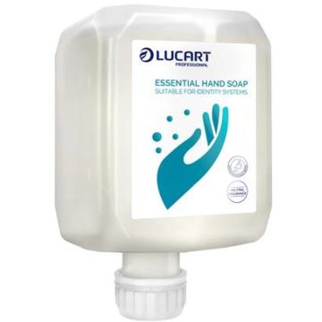   LUCART 89811000 IDENTITY Essential Habszappan utántöltő 6x0.8 l fehér