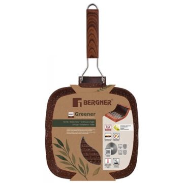BERGNER BG-35445-GR Grill serpenyő 24 cm