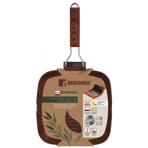 BERGNER BG-35445-GR Grill serpenyő 24 cm