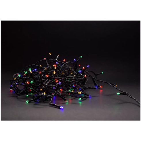 ENTAC ECL-120-MC-IR Karácsonyi IP44 120 LED Füzér Színes 9m Távirányítóval