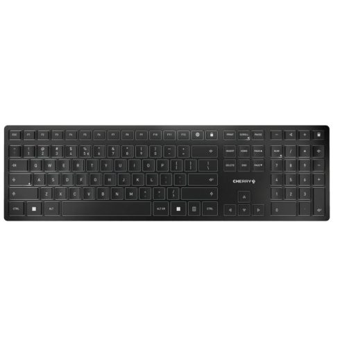 CHERRY KW 9100 Slim Wireless EU Angol fekete