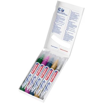   EDDING 5100/5 M ED5 akril marker készlet 5db-os ünnepi metál színek