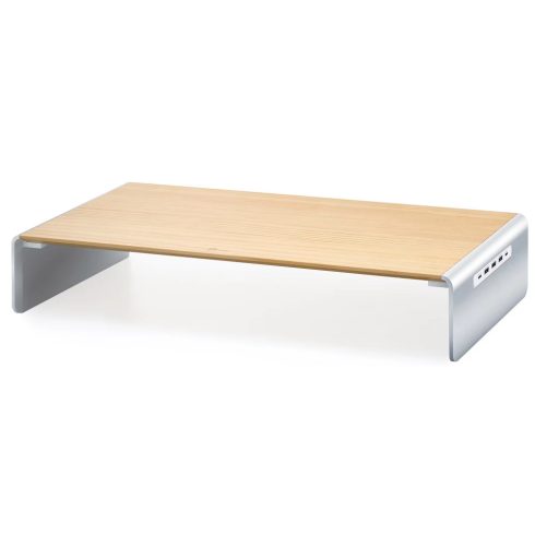 J5CREATE JCT425 Wood Monitor Stand with Docking Station
