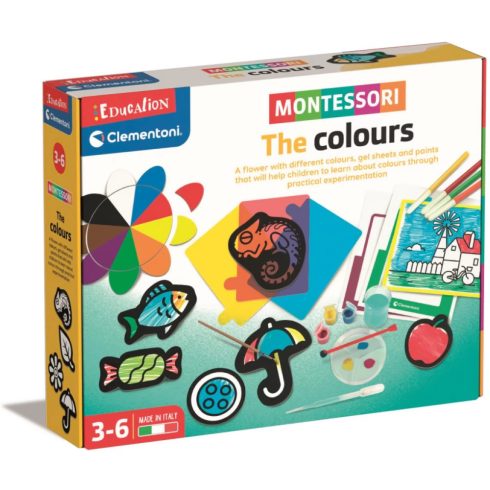 CLEMENTONI Montessori A színek felfedezése fejlesztő játék