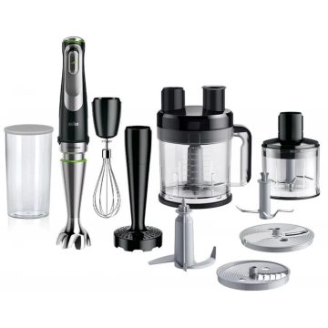   BRAUN MQ 9187XLI MultiQuick Turmixgép rozsdamentes acél / fekete