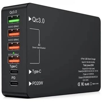 BH BH1406 Dokkoló Töltőállomás 65W fekete