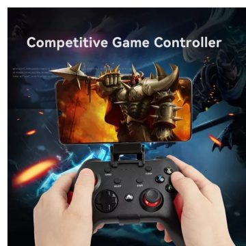   BH Vezeték Nélküli Bluetooth kontroller Android IOS Switch Windows PS3 PS4 fekete