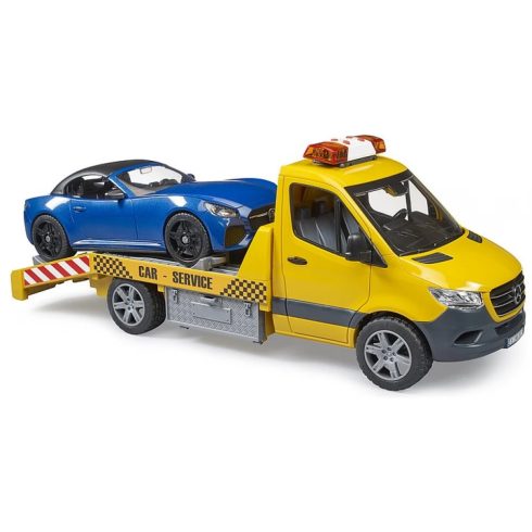BRUDER Mercedes Benz Sprinter autószállító fény és hanghatással
