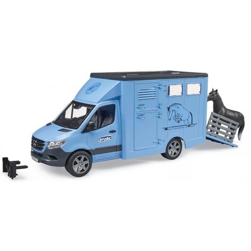BRUDER Mercedes Benz Sprinter lószállító kék