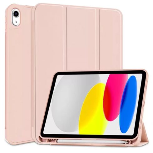 HAFFNER Smart Case on/off funkcióval - Pencil tartóval Apple iPad 10.9 (2022) rózsaszín