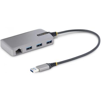 STARTECH 3-Port USB Hub with Ethernet szürke
