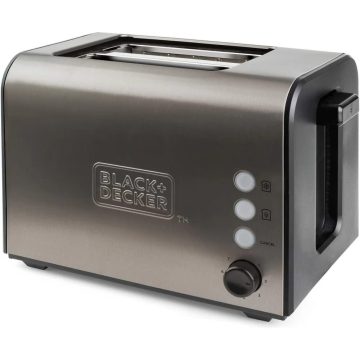   BLACK AND DECKER BXTO900E Kenyérpirító 900 W 2 szeletes rozsdamentes acél