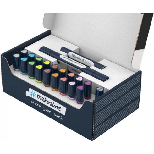SCHNEIDER Paint-It 040 Twin marker Set 2 Kétvégű marker készlet 27 darabos 10 különböző szín