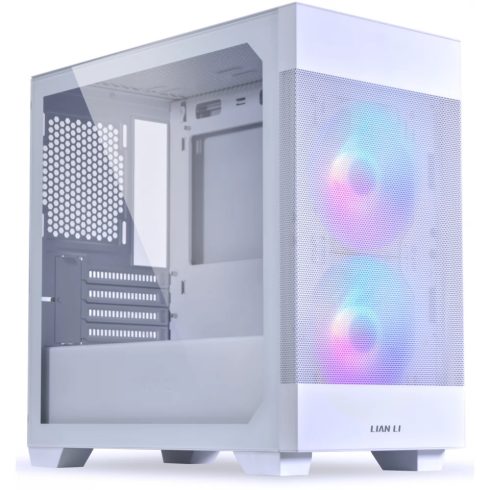 LIAN LI LANCOOL 205M Mesh edzett üveg fehér