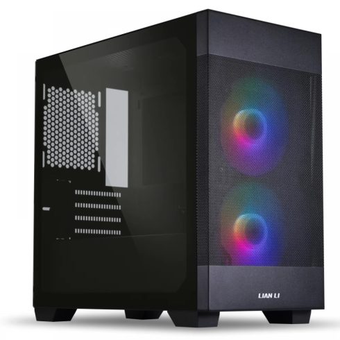 LIAN LI LANCOOL 205M Mesh edzett üveg fekete