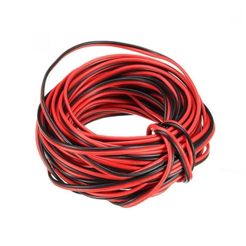 LS 2x0.75mm2 100 méter fekete/piros hangszóró kábel