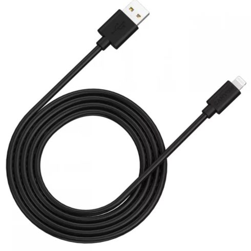 CANYON USB Lightning Töltő/adat Fekete 2m CNS-MFIC12B
