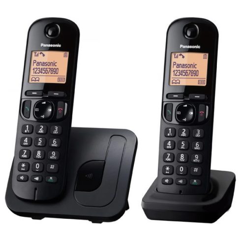 PANASONIC KX-TGC212FXB Twin telefon fekete