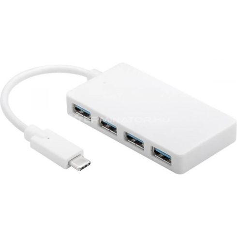 GOOBAY USB C -USB 3.0 (4 port) HUB fehér
