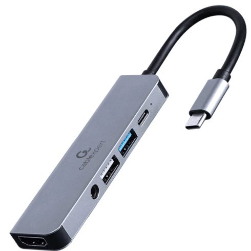 GEMBIRD USB Type-C 5-in-1 multi-port adapter