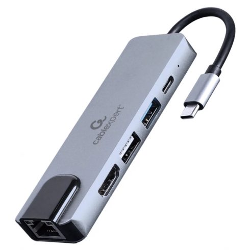 GEMBIRD USB Type-C 5-in-1 multi-port adapter v3