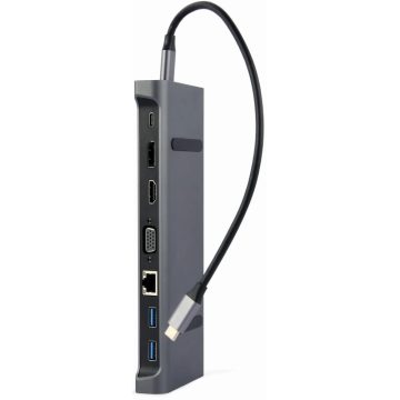 GEMBIRD USB Type-C 9-in-1 multi-port adapter