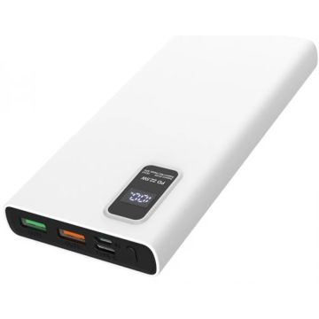   PLATINET PMPB10WQC726W Powerbank QC 2xUSB Led 10000mAh fehér