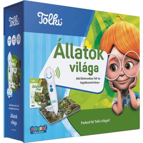 TOLKI Interaktív foglalkoztató könyv készlet - Állatok világa
