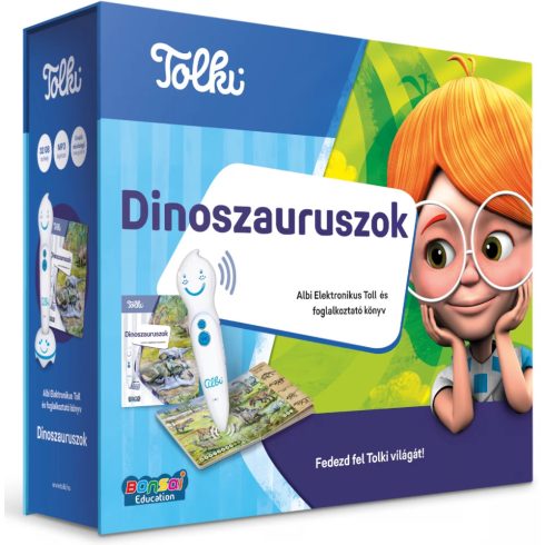 TOLKI Interaktív foglalkoztató könyv készlet - Dinoszauruszok