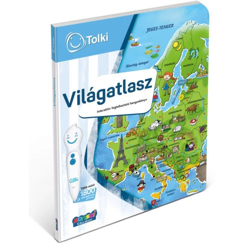TOLKI Interaktív foglalkoztató könyv - Világatlasz