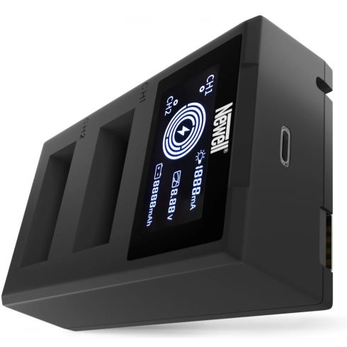 NEWELL FDL-USB-C duplatöltő LP-E12 akkumulátorhoz