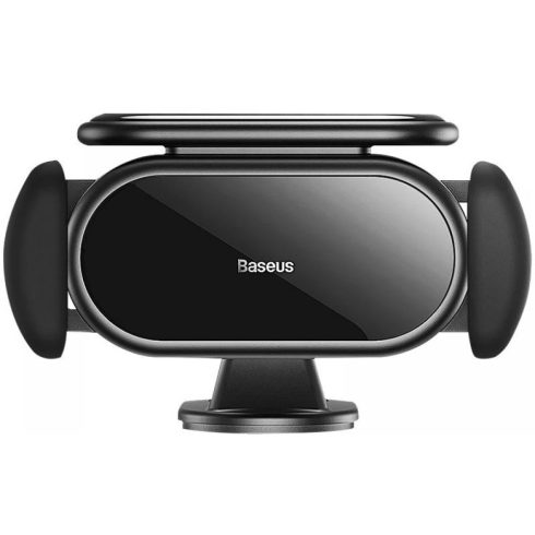 BASEUS Steel Cannon Pro Solar elektromos autós tartó műszerfalra fekete