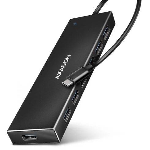 AXAGON HUE-F7C SuperSpeed USB-C FLAT CHARGING hub
