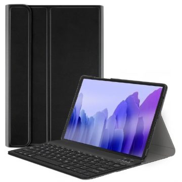   WOOZE Illuminated Bluetooth billentyűzetes mappa tok billentyűzet világítás mágneses rögzítés Huawei MatePad 11 (10.95) (2021) fekete
