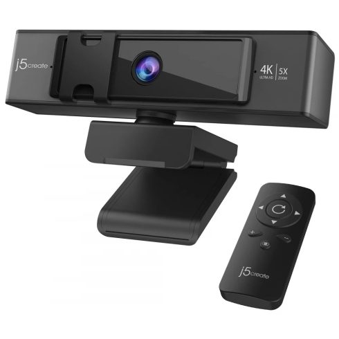 J5CREATE JVCU435 4K ULTRA HD Webcam with 5x Digital Zoom Remote Control