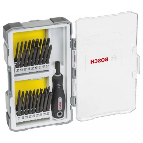 BOSCH Extra Hard csavarbitkészlet fogantyúval 37 részes