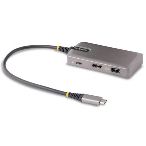 STARTECH USB-C Multiport Adapter - 4K 60Hz HDMI w/HDR - 3-Port USB Hub - 100W Power Delivery Pass-Through