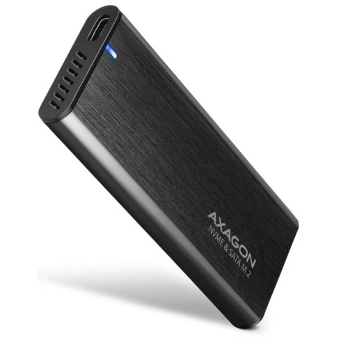 AXAGON EEM2-SB2 M.2 PCIe/SATA Külső Ház USB-C-A 3.1 fekete
