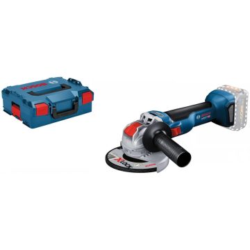   BOSCH GWX 18V-10 Professional Akkus sarokcsiszoló + L-BOXX 136 - akku és töltő nélkül