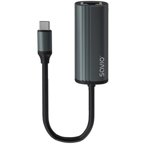 SAVIO AK-56 USB-C 3.1 UTP Átalakító 1Gbps szürke