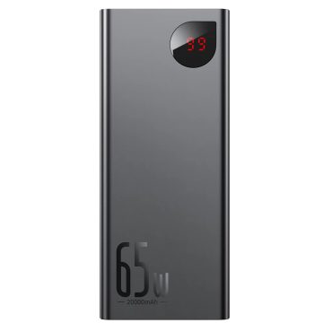 BASEUS Adaman Metal Power Bank 20000mAh 65W fekete