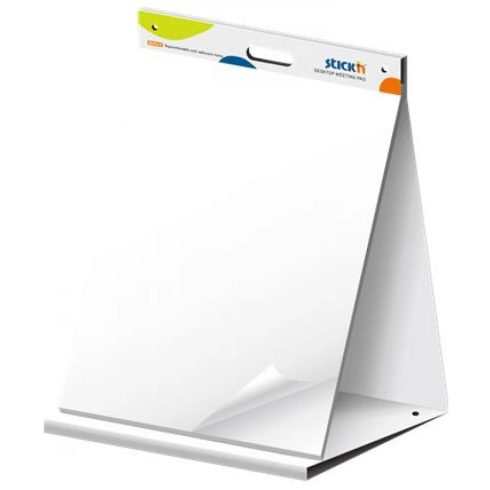 STICKN Asztali flipchart tömb öntapadó 584x508 mm 20 lap fehér